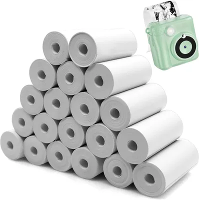 Productafbeelding van Kindercamera Thermisch Papier 20 Rollen, 57 mm, Wit, Voor Direct Printen, Voor Feesten