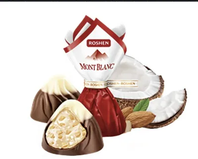 Produktbild von Roshen Pralinen mit Kokoscremefüllung  Roschen Mont Blanc 500g LOSE