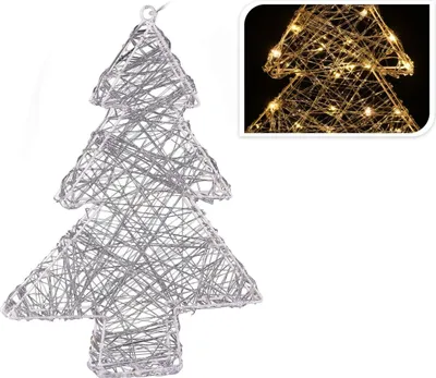 Leuchte Weihnachtsbaum 40LED 40cm warmweiß Hängeleuchte Batteriebetrieb Timer