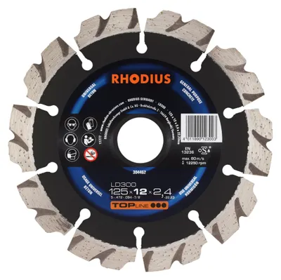 Produktbild von Rhodius Diamantscheiben LD 300 304462 125x12x2,4x22,23 Universal/Beton