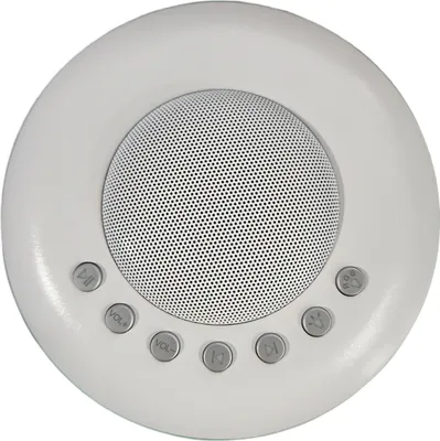 Produktbild von Soundmaschine mit 28 beruhigenden Klängen, einstellbarer Lautstärke, wiederaufladbar, kompaktes Design, weißes Rauschen mit Licht