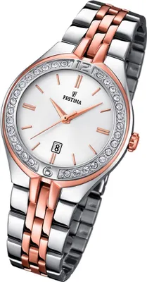 Produktbild von Festina Damenuhr mit Edelstahlband bicolor und Datum F16868/2