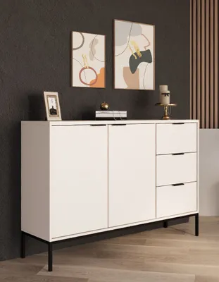 Produktbild von Kommode Austin - moderne Anrichte mit 2 Türen & 3 Schubladen, 150x40x100 cm