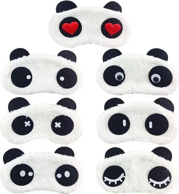 Produktbild von Famanu Schlafmaske Set 7 Stück - Bequeme und weiche Augenmasken für Zuhause und Reisen