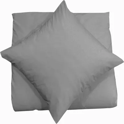 Produktbild von Biber Flannell Feinbiber Kissenbezug 40X40 2er Set Dekokissen Kissenhülle Kissen Bezug, Farbe:Silber