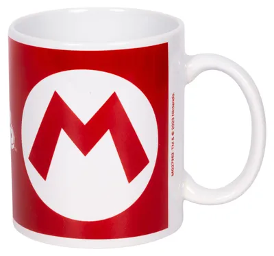 Produktbild von Pyramid International Super Mario (Mario Initial), Einzelbild, 0,315 l, Rot, Weiß, Becher, Universal, 1 Stück(e)