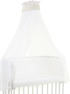 Produktbild von babybay Himmel Waffelpiqué mit Band passend für alle Modelle bis 96 cm Länge, ivory