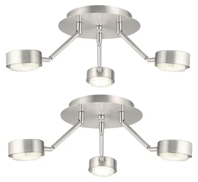 Produktbild von Deckenleuchte, silber, Spots/Arme beweglich, D 18,2 cm