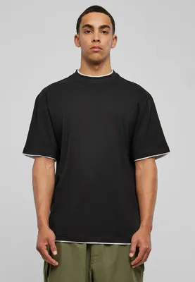 Obrázok produktu pre Urban Classics Pánske tričko s krátkym rukávom Yokoof čierna biela XL