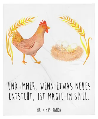Produktbild von Mr. & Mrs. Panda Sofaüberwurf Huhn Stolz - Weiß - Geschenk, Plaid, Schwangerschaft, Spruch, Decke, Geburt, Henne, Kuscheldecke, Eier, Tagesdecke, Bauernhof, Bettdecke