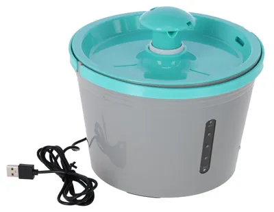 Zdjęcie produktu dla Poidełko dla zwierząt domowych, 1,6 l, szare/niebieskie