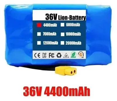 Produktbild von 36V Akku - Li-Ion Batteriepack 4,4 Ah 4400 mAh - Wiederaufladbar - 10s2p - Für Hoverboard, Selbstausgleichender Elektroroller & Unicycle