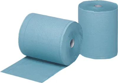 Produktbild von Papierrolle 3-lagig 2x 500 Blatt | Papierrolle | Putztuch | Putzpapier | Putzpapierrolle