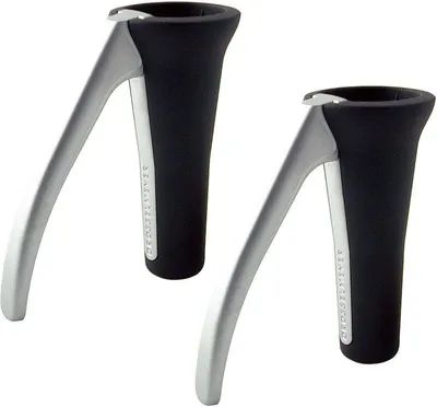 Produktbild von 2 konische schwarz lackierte Nussknacker