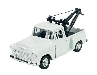 Obrázek produktu pro Welly Old Timer, nákladní automobil Chevrolet Stepside z roku 1955, model Weiss, měřítko 1:34 - 1:39, kovový model, v krabici, číslo produktu 43765