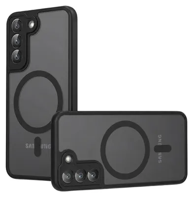 Zdjęcie produktu dla Techsuit – PureFrost etui MagSafe na Samsung Galaxy S22 5G – matowo-czarne