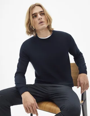 Produktbild von Celio Semerirond Feinwollpullover Rundhals S mit elastischen Patches