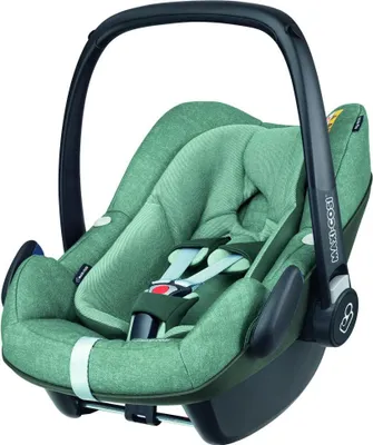 Produktbild von Maxi-Cosi Pebble Plus i-Size Babyschale, Gruppe 0+ Autositz für Babys, inkl. Sitzverkleinerer, 0-12 Monate (0-13 kg / 45-75cm), Nomad Green