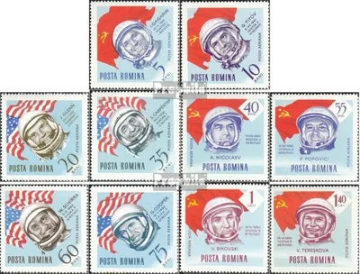 Produktbild von Briefmarken Rumänien 1964 Mi 2238-2247 (kompl.Ausg.) gestempelt Weltraumfahrt