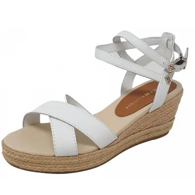 Produktbild von Tommy Hilfiger Damen Keilsandalette in Weiß, Größe 38