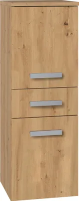 Obrázok produktu pre Moderná kúpeľňová skrinka s 2 dvierkami a zásuvkou z dubového dreva Artisan, mnoho farieb