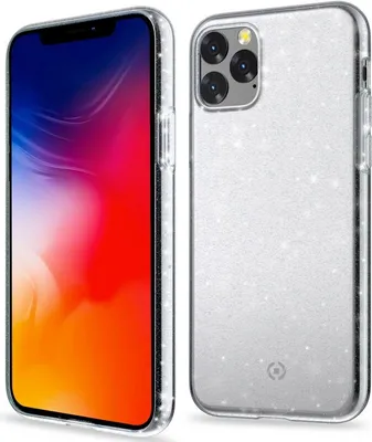 Produktbild von Celly Sparkle, Cover, Apple, iPhone 11, 15,5 cm (6.1"), Transparent, Weiß
