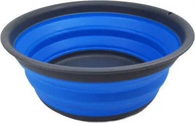 Produktbild von Famanu Faltbare Waschschüssel 7,5 l - Grau/Blau