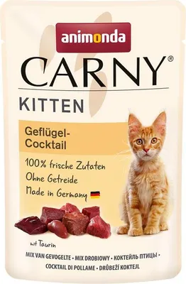 Produktbild von Katzenfutter nass animonda Carny Kitten Geflügel 85 g