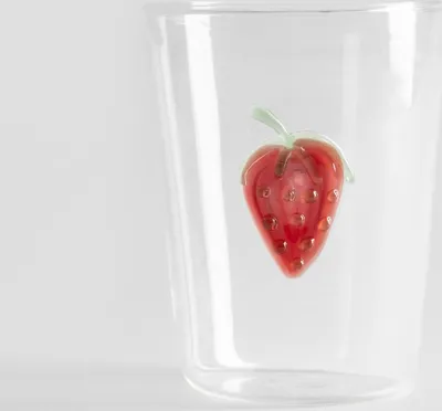 Produktbild von HOMLA CEPILLO Glas mit Erdbeere 0,4 l