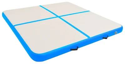 Produktbild von vidaXL Aufblasbare Gymnastikmatte mit Pumpe 200x200x10 cm PVC Blau