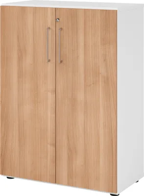 Produktbild von Hammerbacher Regal 3OH Türe ws/Nussbaum