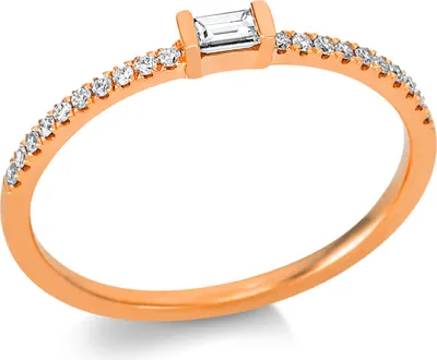Produktbild von Ring aus 750 Gold Rotgold 21 Diamanten 0,17ct TW-SI B:2,3mm Innenumfang 54mm  Ø17.2mm