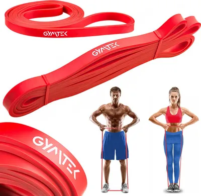 Produktbild von Gymtek® Widerstandsband - 7-16 kg - Fitnessband, Resistance Bands, Widerstandsband, Gymnastikband - Yoga, Pilates, Krafttraining, Fitness, Workout