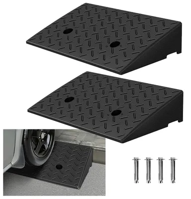 Immagine prodotto di Vigevee 2 rampe di accesso per cordoli   49*30*11 cm Rampa di carico Set di 2 rampe per sedie a rotelle