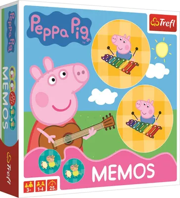 Zdjęcie produktu dla Peppa Pig Memos Peppa, Gra karciana, Pamięć, 3 lat(a)