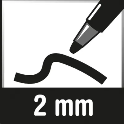 Obrázek produktu pro Permanentní popisovač Pentel N50-AE 2 mm kovový kuželový hrot černý