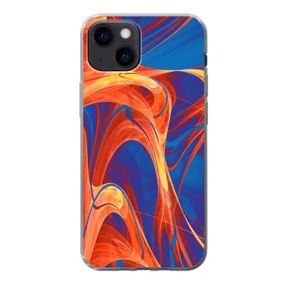 Produktbild von MuchoWow® Handyhülle Schutzhülle Hülle für iPhone 13 mini Kunst - Wellen - Farbe - Psychedelisch Silikon Softcase Handy Hülle - Softcase