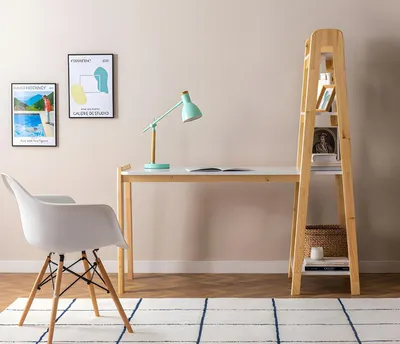 Immagine prodotto di Scrivania compatta per computer di colore bianco Scrivania di design