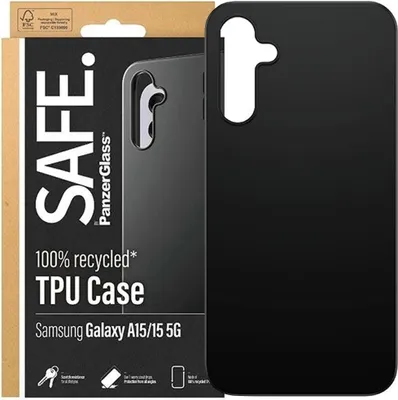 Produktbild von PanzerGlass SAFE. by ® TPU Case Samsung Galaxy A55 5G | Schwarz, Cover, Samsung, Samsung - Galaxy A55 5G, Schwarz