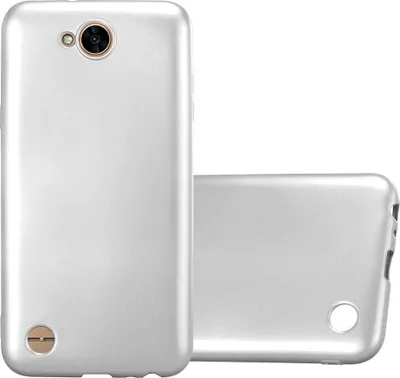 Produktbild von Cadorabo Schutzhülle für LG X POWER 2 Hülle in Silber Handyhülle TPU Silikon Etui Cover Case
