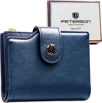 Obrázek produktu pro Peterson Dámská peněženka RFID z  tmavě modrá 12,5x9,5 cm