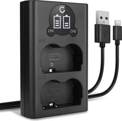 Image de CELLONIC Chargeur Double BP-511 BP-512 Smart et Rapide compatible avec Alimentation Dual CB-5L + Câble USB de Charge