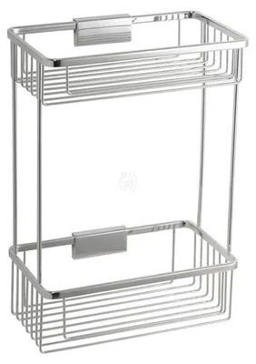 Produktbild von Dietsche, Duschablage Wandregal doppelt chrom Metaline+ 642310, Rostfrei hochwertige Qualität! Duschkorb, 642310