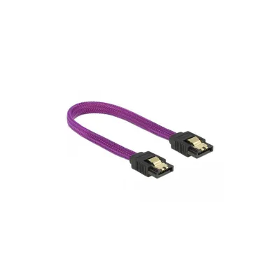 Obrázok produktu pre DeLOCK 83689, 0,2 m, SATA III, Samec/samec, Purpurová, Priamy, Priamy