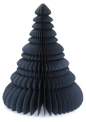 Only Natural – Wabenpapier-Weihnachtsbaum – Grau – 30 cm – Ansicht 1