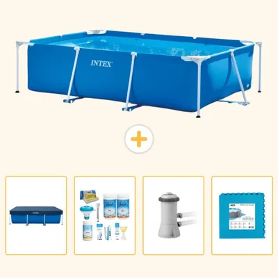 Immagine prodotto di Piscina fuori terra rettangolare - 300x200x75 cm - 5 pezzi - Modello SCB2