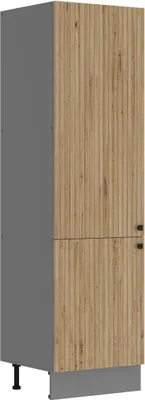 Produktbild von Küche AVA Artisan Hochschrank 60 cm Lamellenoptik Küchenzeile Einbauküche