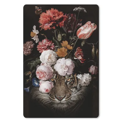 Produktbild von MuchoWow® Mauspad Mousepad Blumen - Jan Davidsz de Heem - Tiger - Gemälde - Stillleben - Alte Meister 18x27 cm - Mousepads - Maus Mat - Pad - Mausunterlage