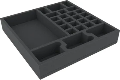 Produktbild von AGMFJE050BO - AGMFJE050BO 295 mm x 295 mm x 50 mm Schaumstoffeinlage für Brettspiele