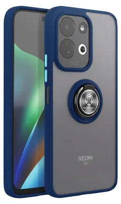 Productafbeelding van Avizar, hoesje voor de Redmi 17 met ringhouder en magnetische bevestiging, blauw